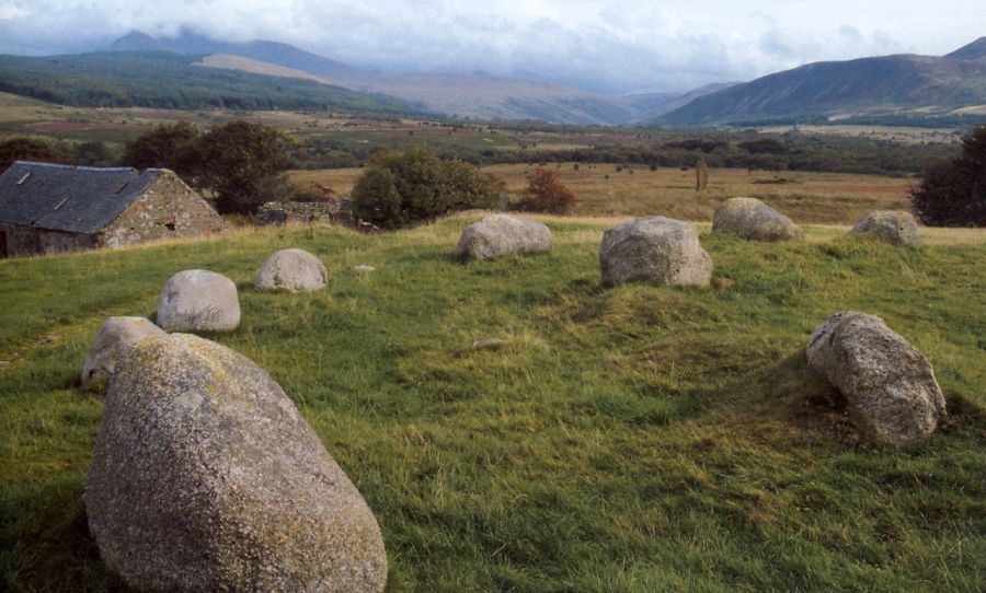 Stone Circle at Machrie Moor on the Isle of Arran off the West Coast of Scotland
