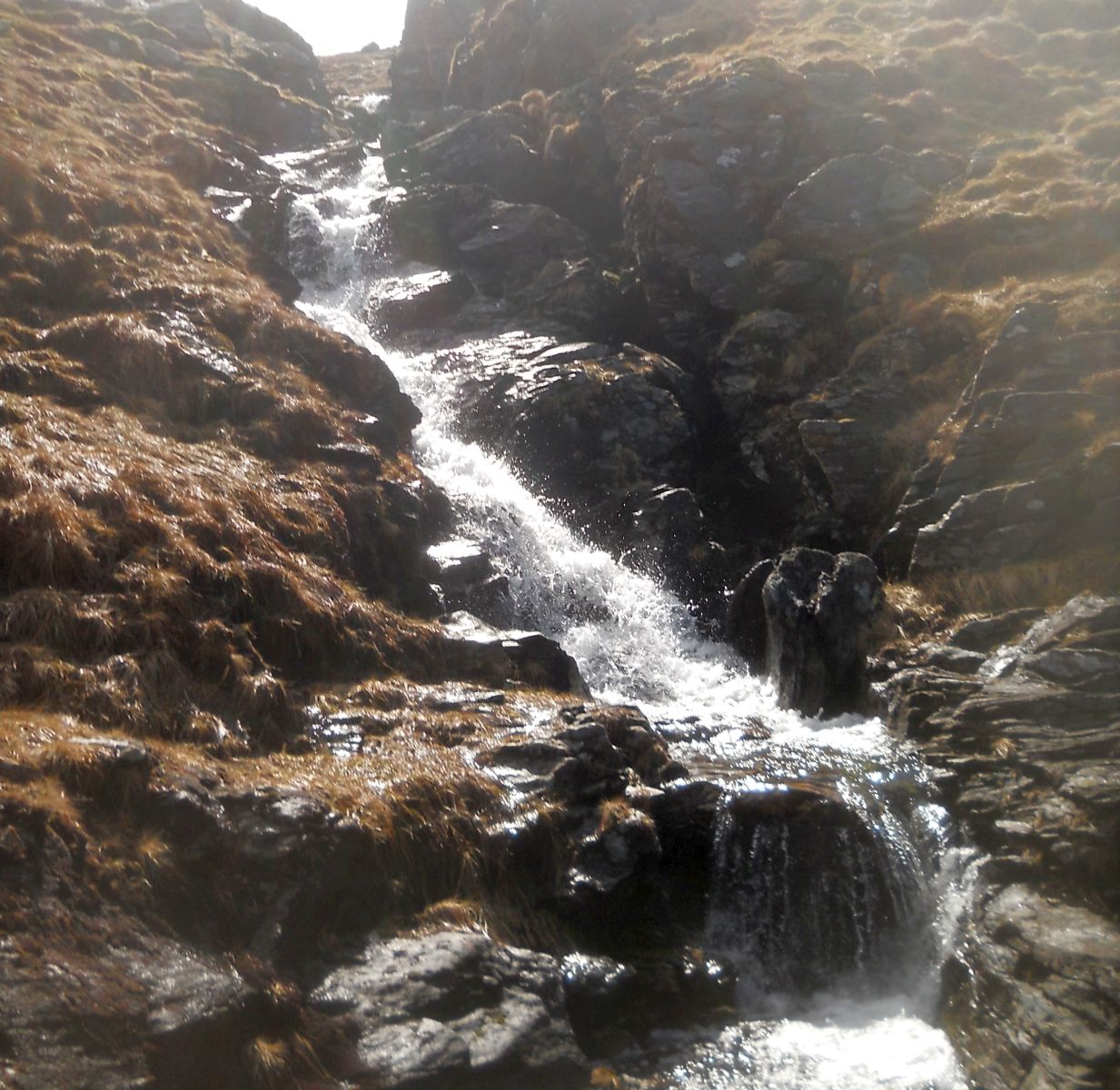 Waterfalls in Coire Daingean
