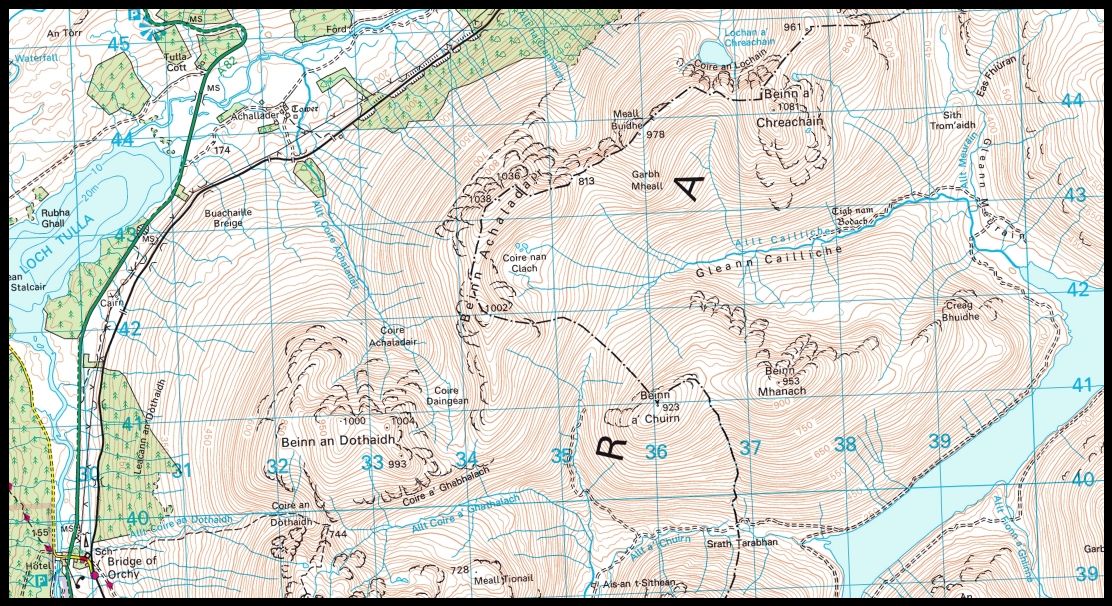 Map for Beinn an Dothaidh