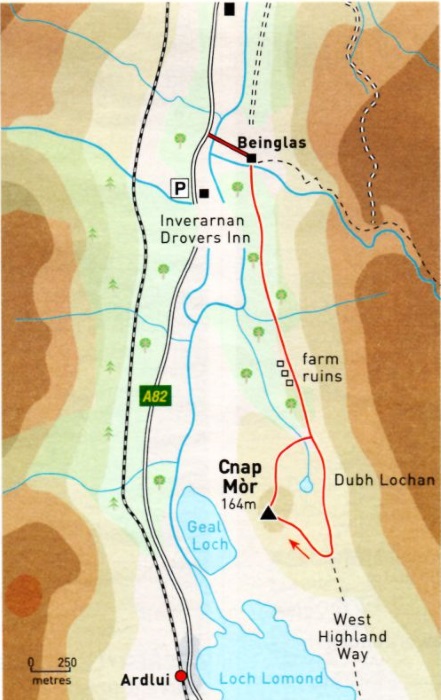Map of Cnap Mor