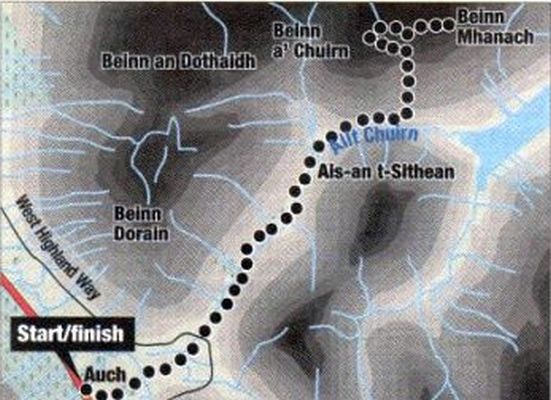 Map for Beinn Mhanach