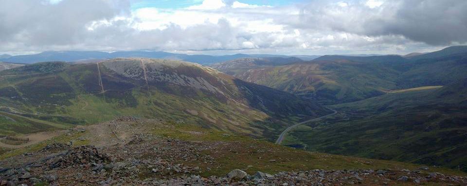 Carn Aosda above Glenshee from The Cairnwell