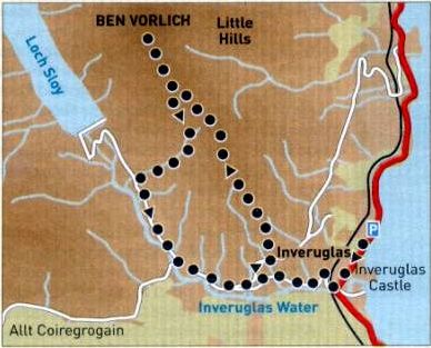 Ben Vorlich - Route Map