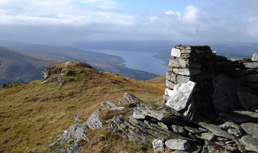 Loch Fyne from Trig Point on Binnein an Fhidhleir in the Southern Highlands of Scotland