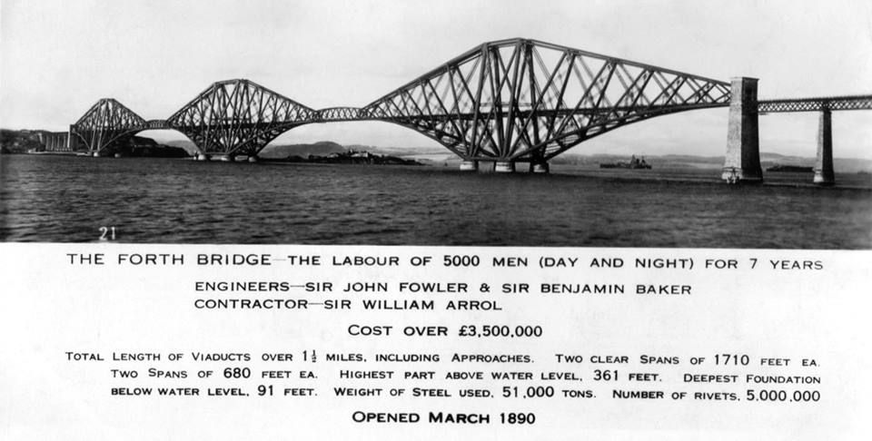 Forth Road Bridge - old postcard