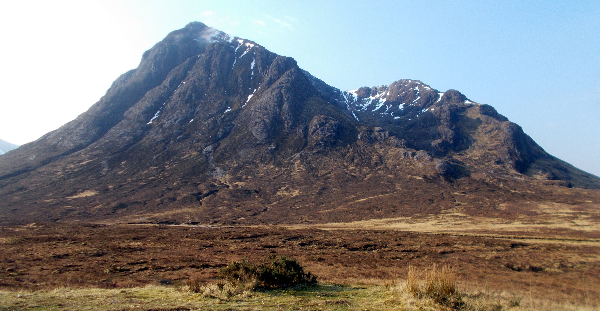Buachaille Etive Mor from the West Highland Way in Glencoe in the Highlands of Scotland