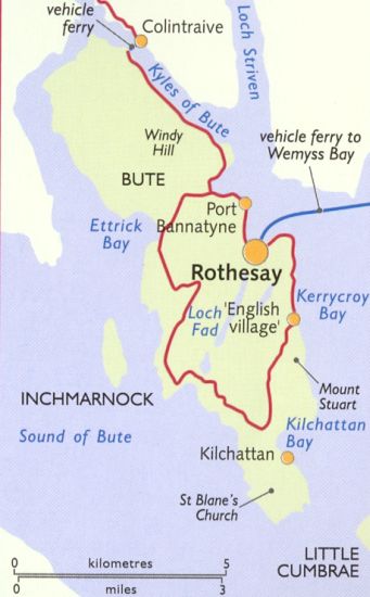 Map of the Island of Bute