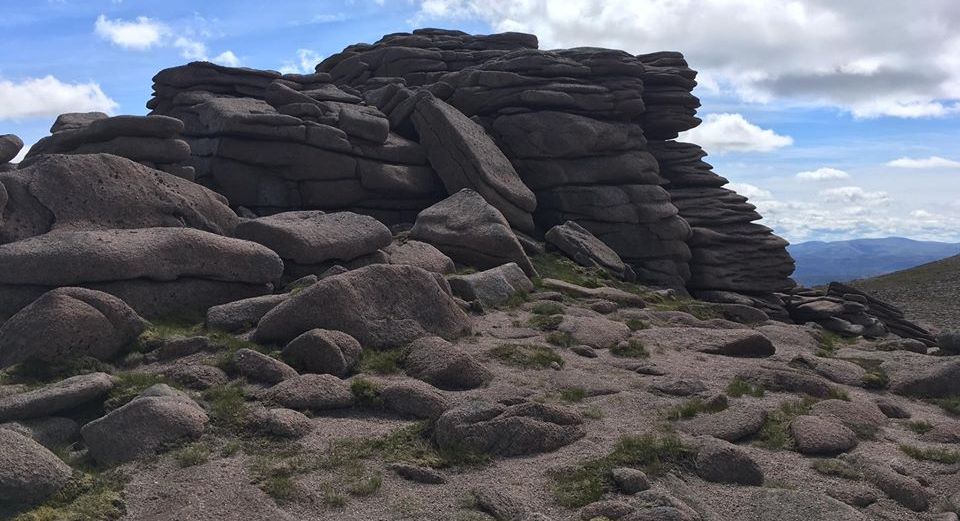 Rock Outcrops ( Tors ) on summit of Beinn Mheadhoin