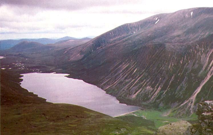 Loch Einich from the Cairngorm Plateau