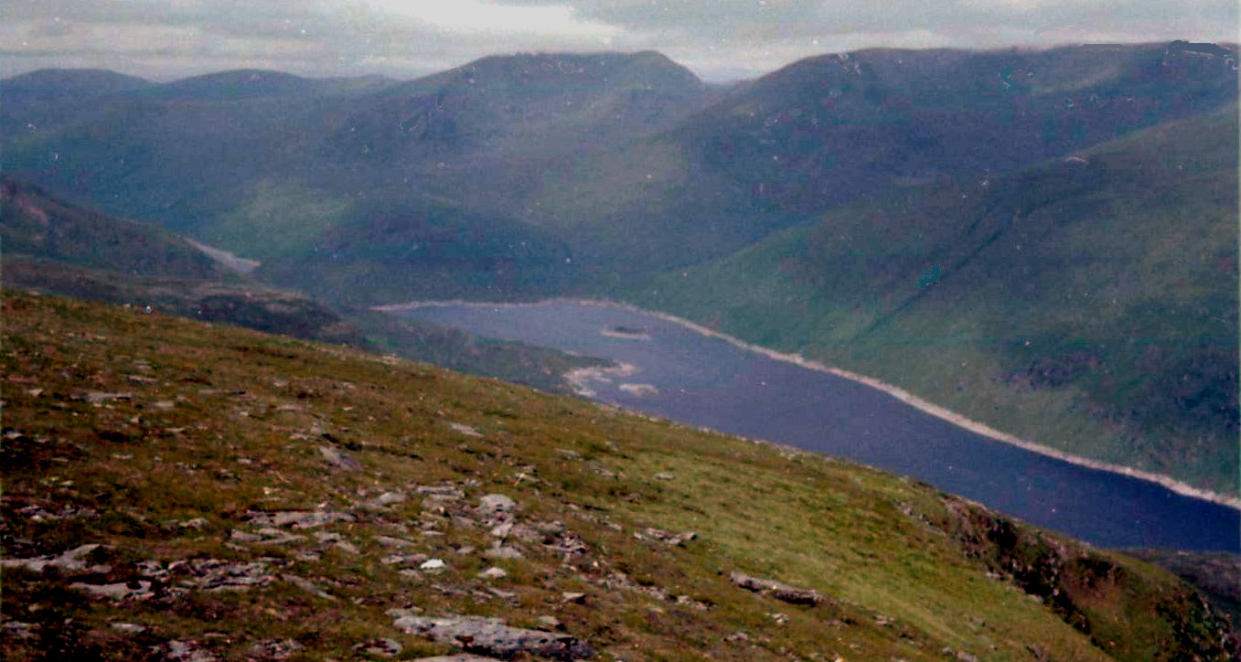 An Socath and An Riabhachan from Toll Creagach above Loch Mullardoch