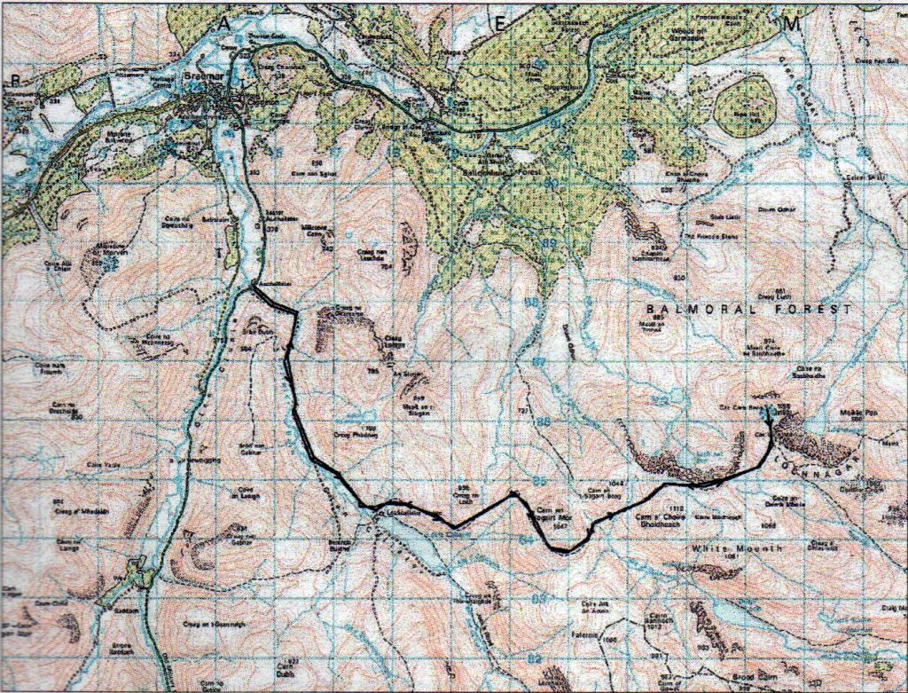 Map for Lochnagar