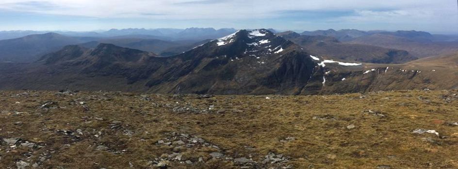 Sgurr nan Clach Geala in The Fannichs in the North West Highlands of Scotland
