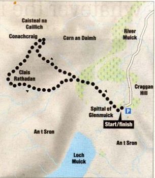 Route Map for Conachcraig