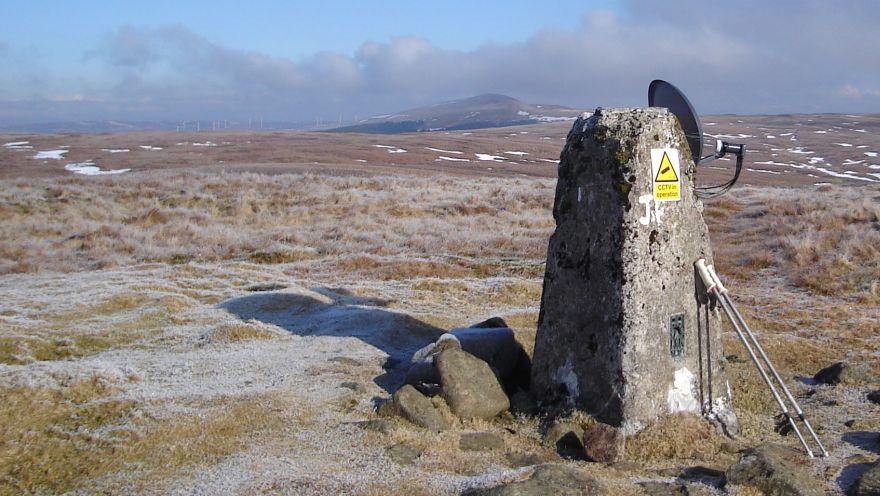 Trig Point on Cort-ma Law on the Campsie Fells