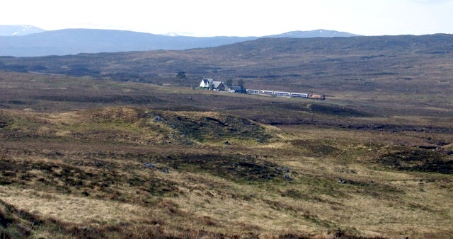 Corrour Railway Station in the Highlands of Scotland