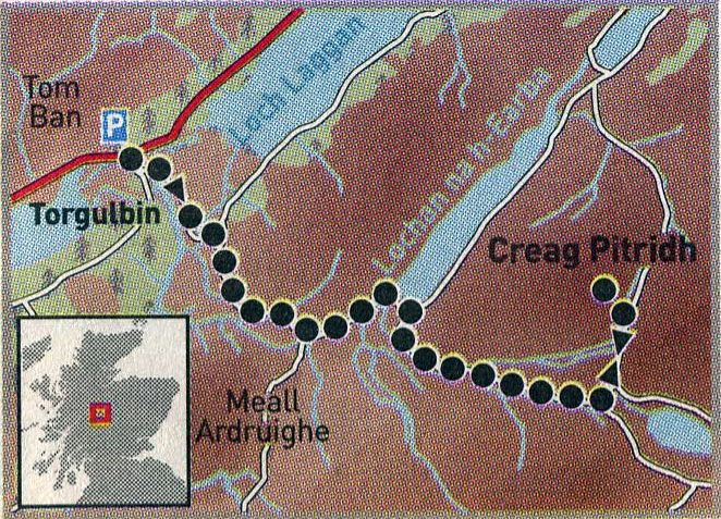 Map for Creag Pitridh