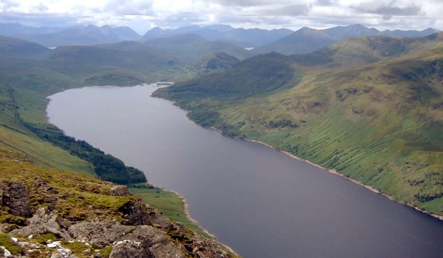 Loch Treig and Glen Spean in the Highlands of Scotland