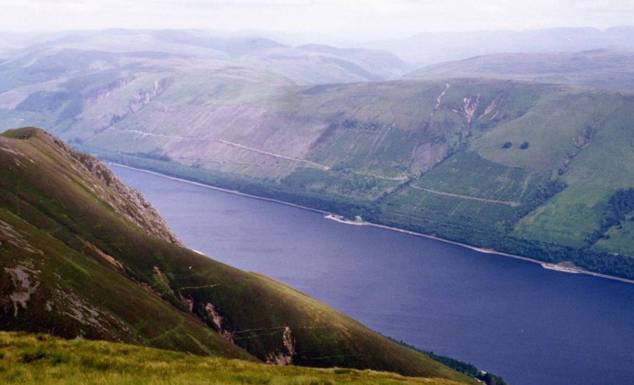 Loch Lochy in the Great Glen from Meall na Teanga