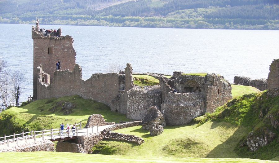 Urquart Castle and Loch Ness in the Great Glen