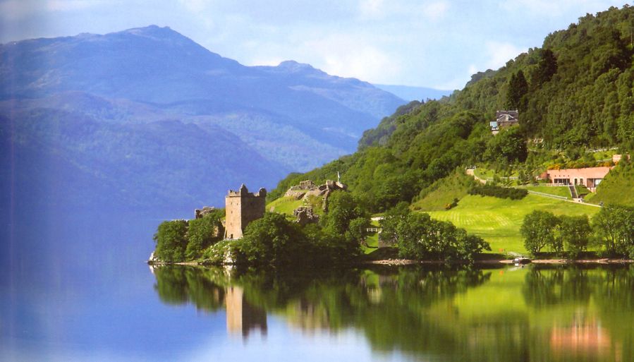 Urquart Castle and Loch Ness in the Great Glen