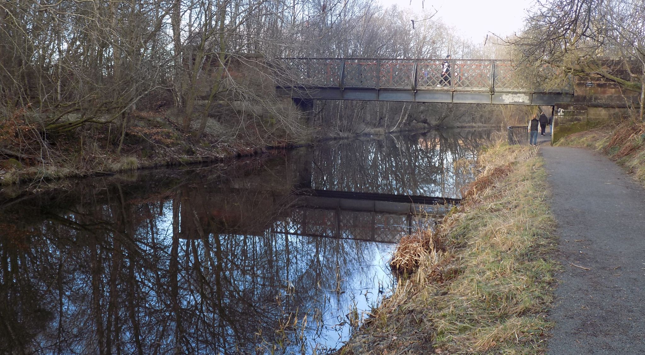 Bridge over Monkland Canal on outskirts of Coatbridge