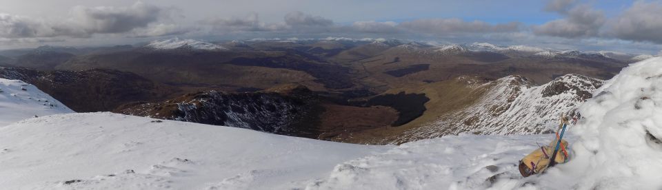 Panorama from summit of Cruach Ardrain
