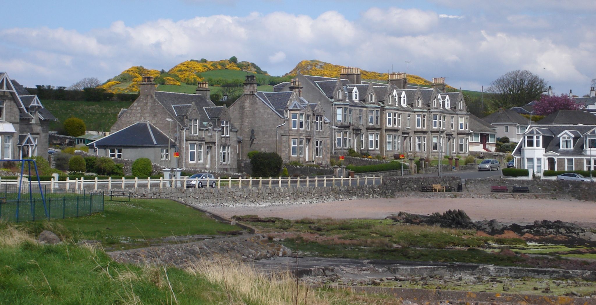 Seafront houses in Millport on Isle of Cumbrae