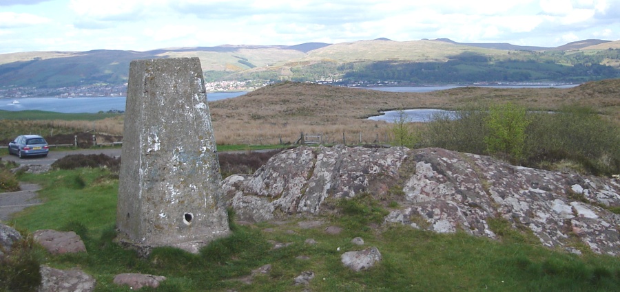 Ayrshire Coast from Trig Point at Glaid Stone on the Isle of Great Cumbrae