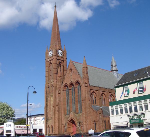 Church at Waterfront in Largs