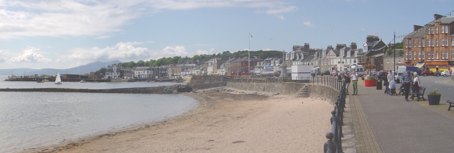 Seafront on Millport Bay