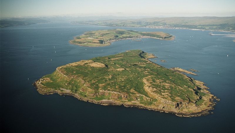 Aerial View of the Island of Little Cumbrae
