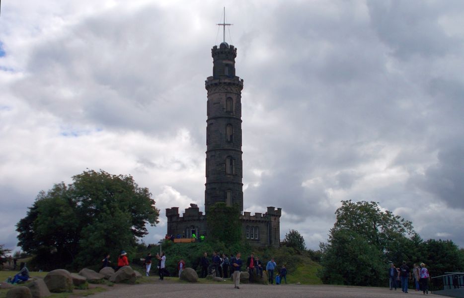 Nelson Monument on Calton Hill in Edinburgh