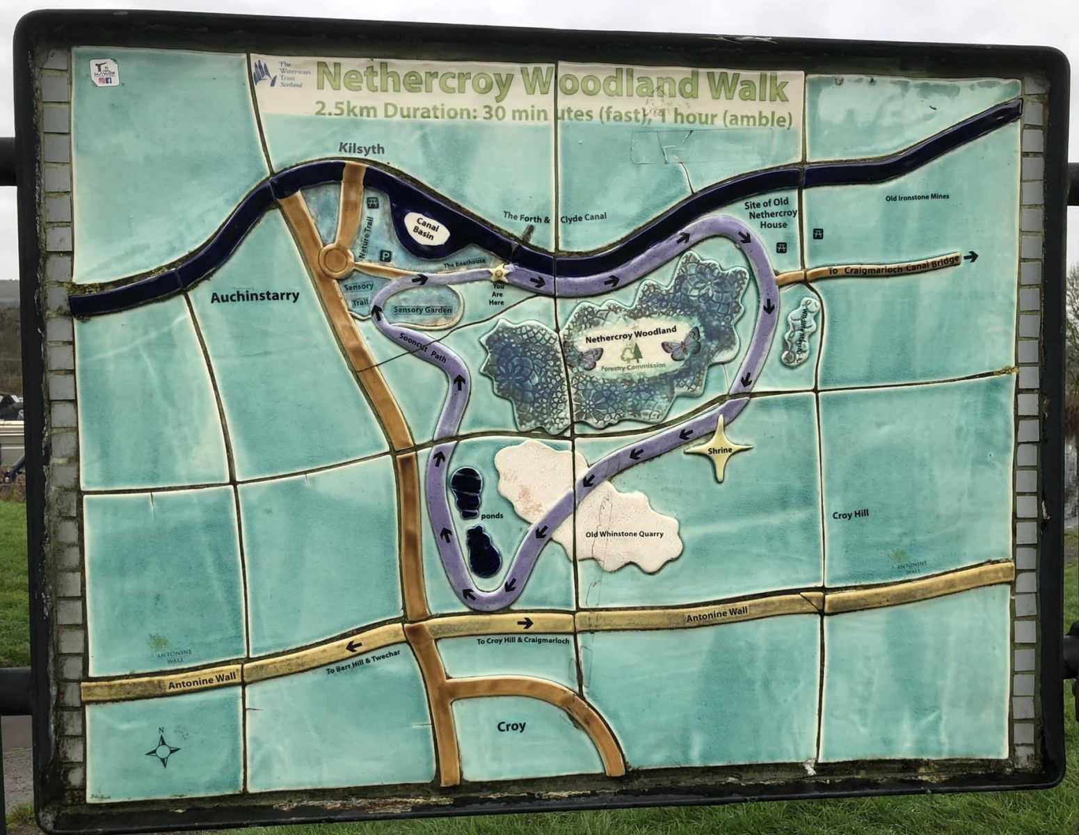 Map of Auchinstarry Forestry Walk