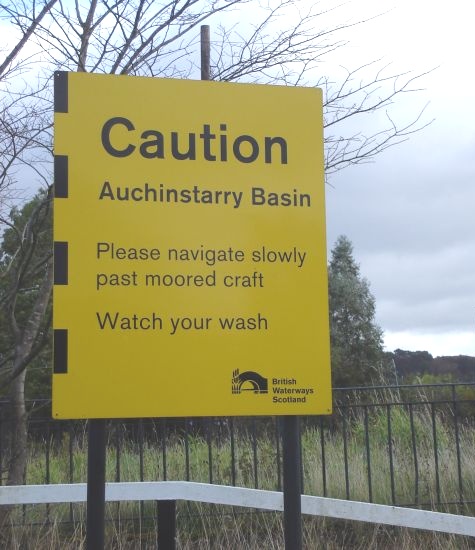 Auchinstarry Basin at Kilsyth on the Forth & Clyde Canal