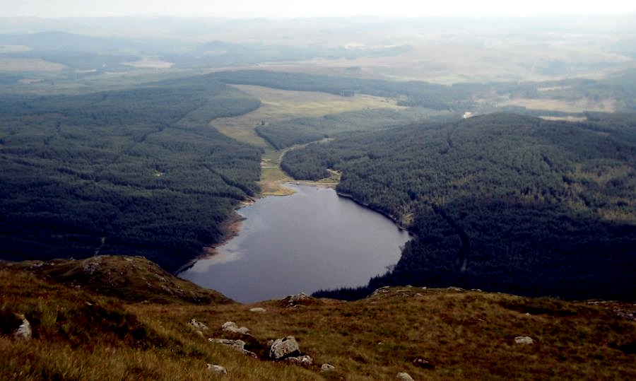Loch  Harrow  from North Gairy Top of Corserine