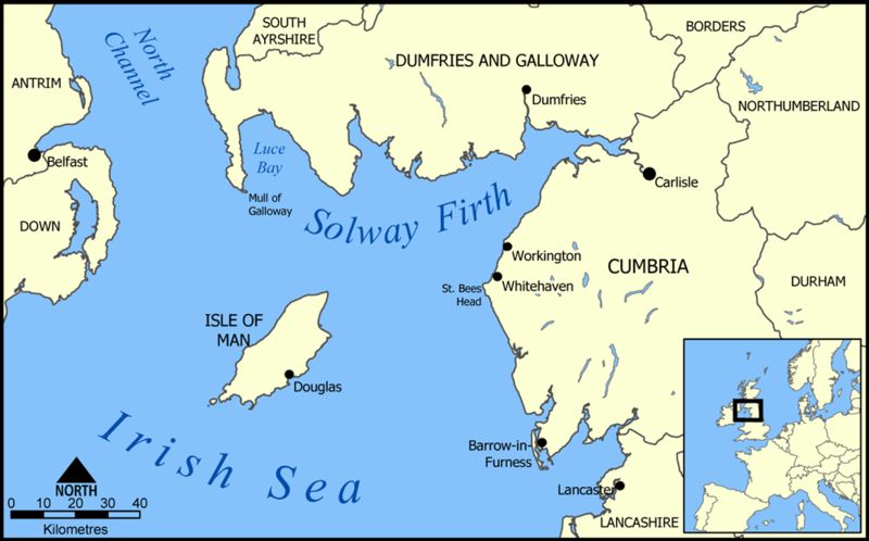 Map of the Solway Firth