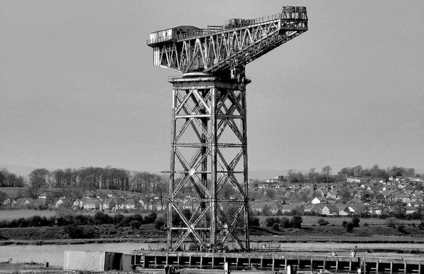Titan Shipyard Crane on the River Clyde