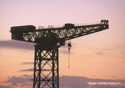 Giant ( Titan ) crane at shipyard on the River Clyde