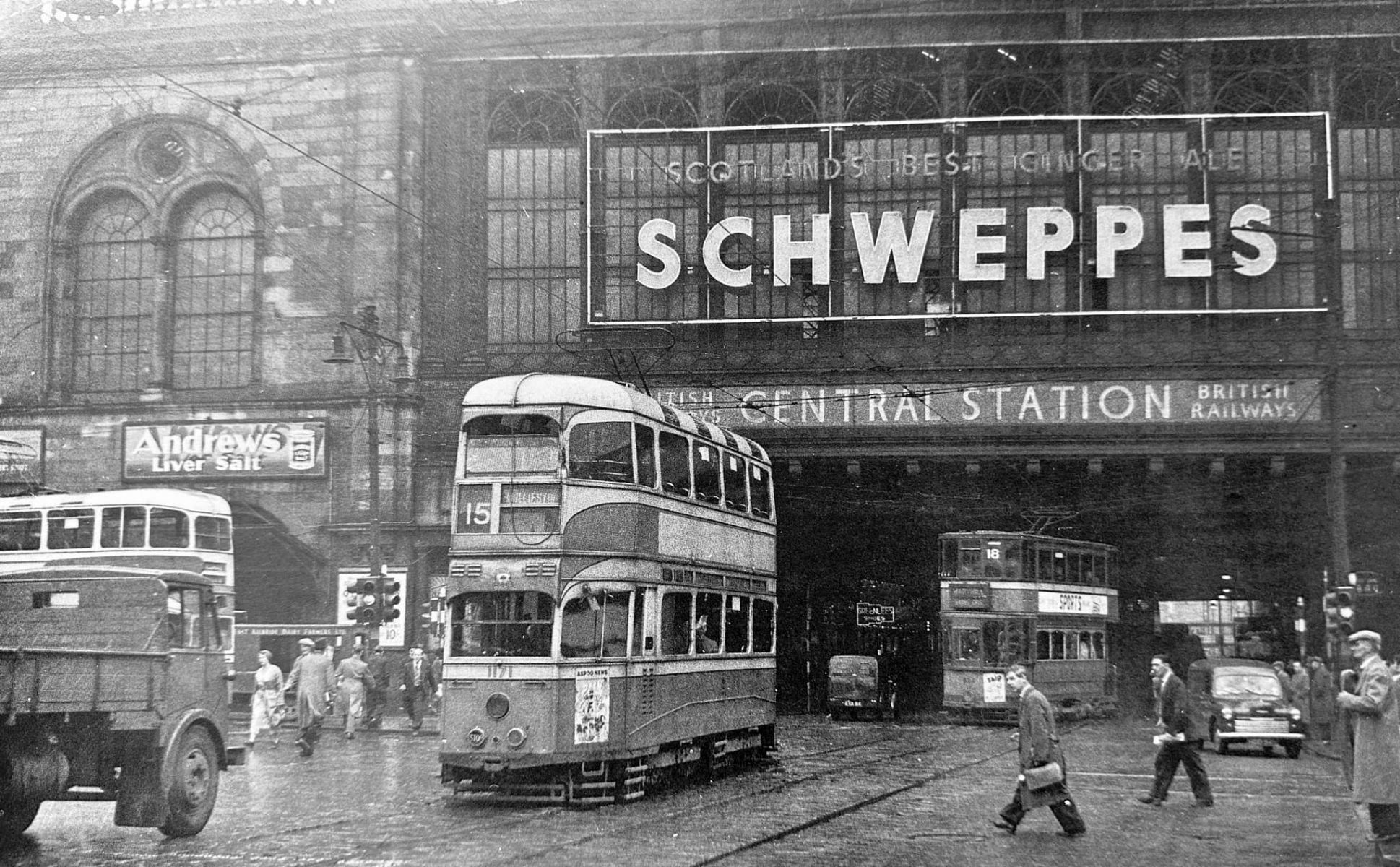 Glasgow: Then - Central Station Bridge in Argyll Street in 1955