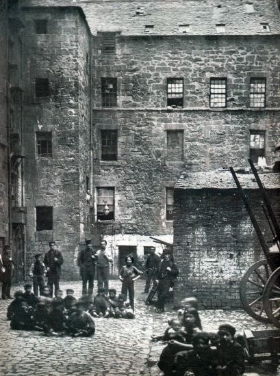 Tenements in Old Saltmarket of Glasgow