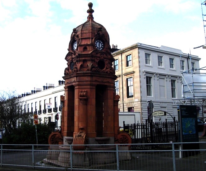 Clock Tower at Charing Cross in Sauchiehall Street in Glasgow city centre