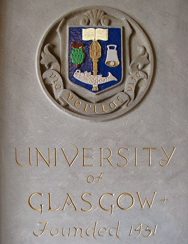 Plaque from the Old College Building in the High Street in Glasgow