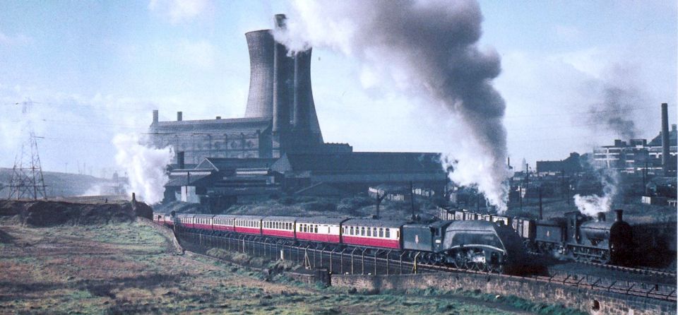Old steam locomotive in Glasgow