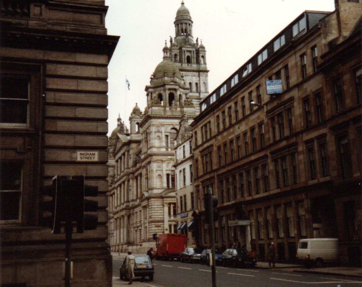 City Chambers from Ingram Street in Glasgow city centre