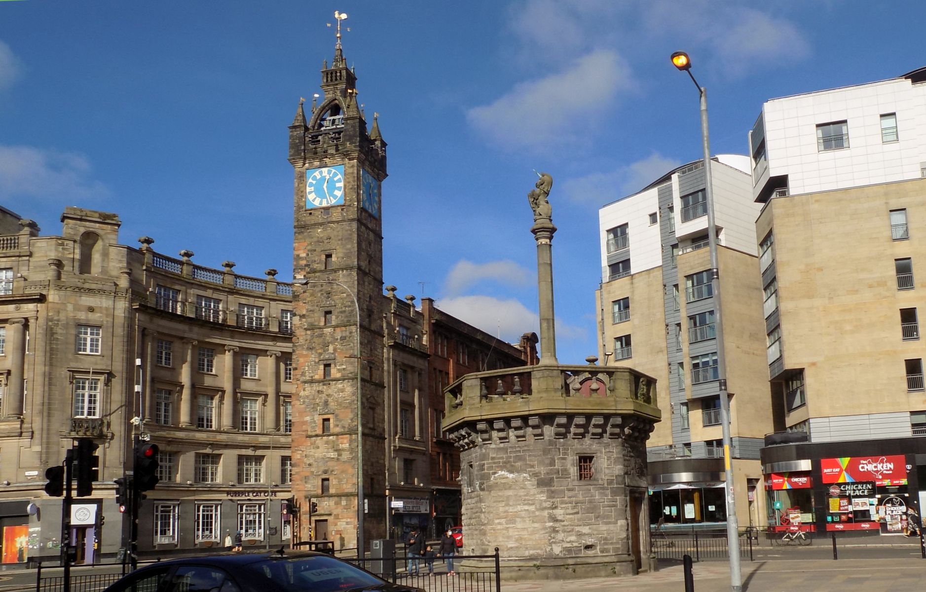 Tolbooth Steeple and Mercat Cross in Glasgow