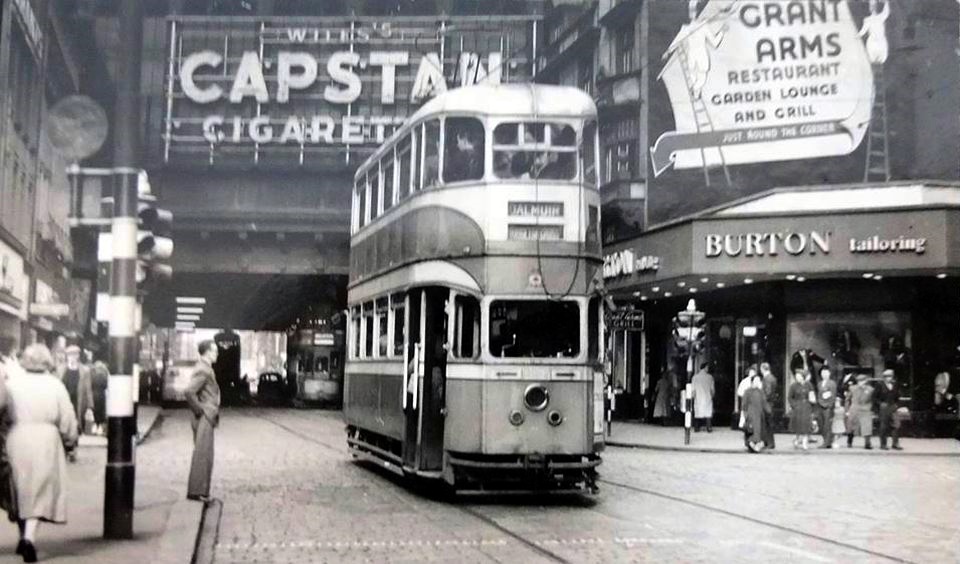 Glasgow: Then - Tram car in Argyle Street