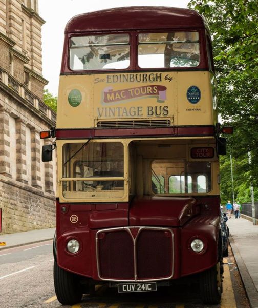 Vintage Bus in Edinburgh