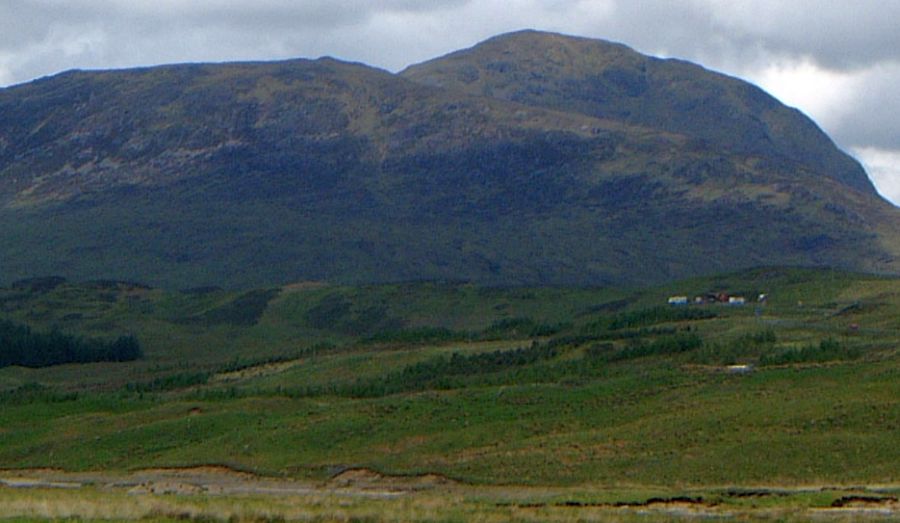 West Highland Way across Auch Gleann from Beinn a Chaisteil