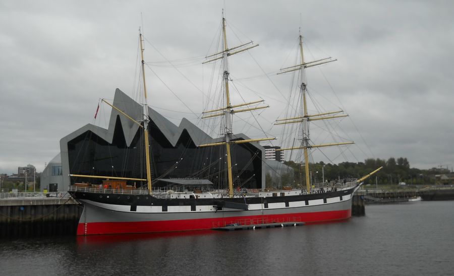 The Riverside Museum and the "Tall Ship" on the River Clyde