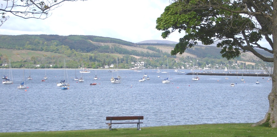 Waterfront at Rosneath Narrows on the Gare Loch at Helensburgh